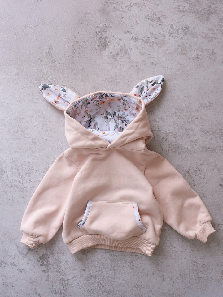 Little Hopper Hoodie - Dusty Pink