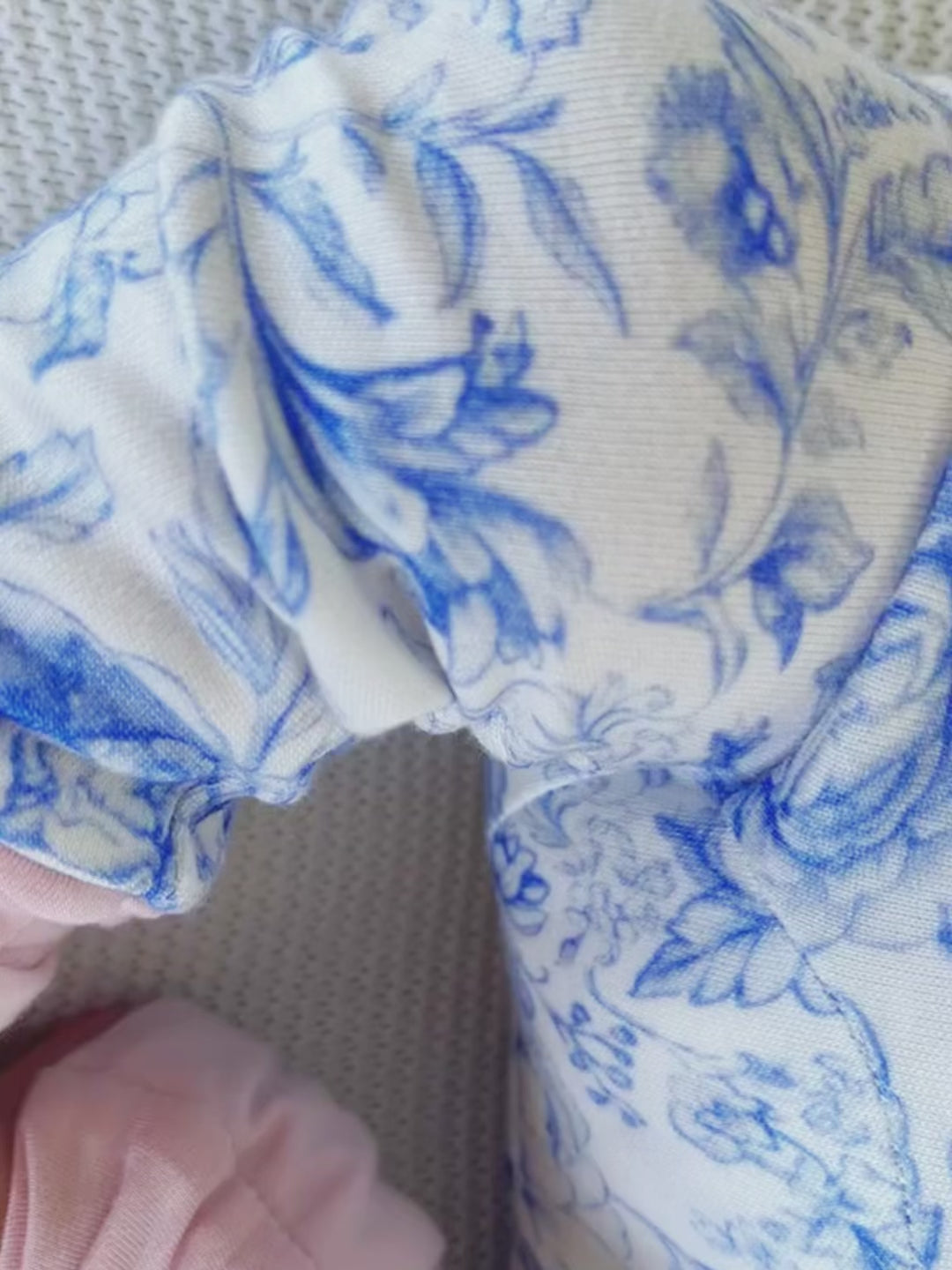 Something Blue Onesie - Toile