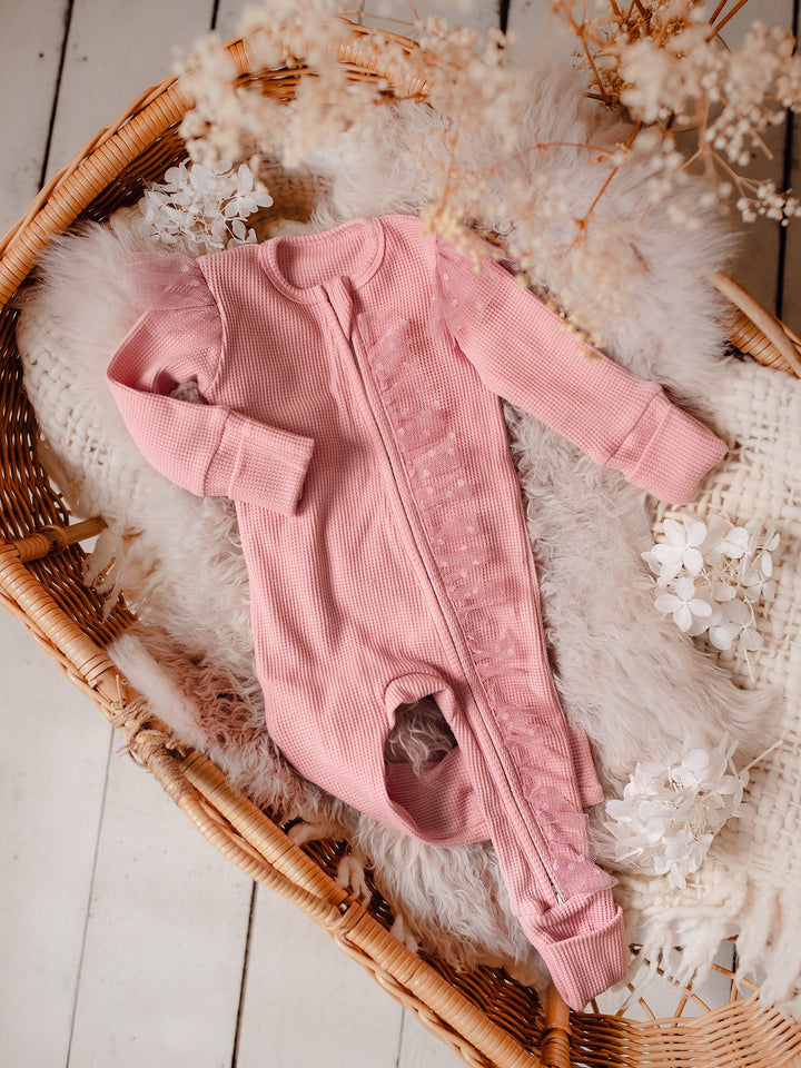 Bundle - Shade of Pink 2 Rompers + 2 Topknots